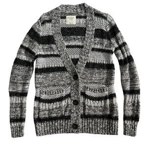 Abercrombie & Fitch Chunky Knit Cardigan Y2K Womens Medium M Sweater